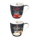 EASY LIFE porcelianinių puodelių rinkinys "It's coffee time", 2 vnt., 350 ml  | 1