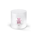 WD LIFESTYLE stiklinė su figūrėle "Pink bear" 250 ml | 1