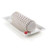 SILIKOMART silikoninė kepimo forma "Buche Quenelle" 24,5 x 9,5 x 7,7 cm (viso: 1,3 l) | 2