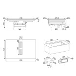 SMEG indukcinė kaitlentė HOBD382MB2  | 2