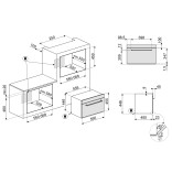 SMEG įmontuojama mikrobangų krosnelė SO4401M1X  | 2