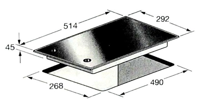 DOMATIX dujinė kaitlentė GKFW310GR  | 2