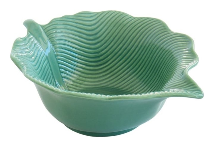 EASY LIFE porcelianinis dubuo "Leaves light green", Ø 21 cm  | 1