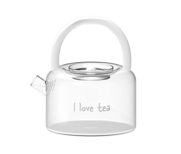 WD LIFESTYLE stiklinis arbatinukas "I love tea", 900 ml  | 1