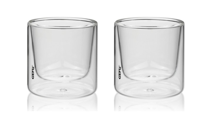 GEFU dvigubo stiklo stiklinės "Mira", 2 vnt., 80 ml  | 1