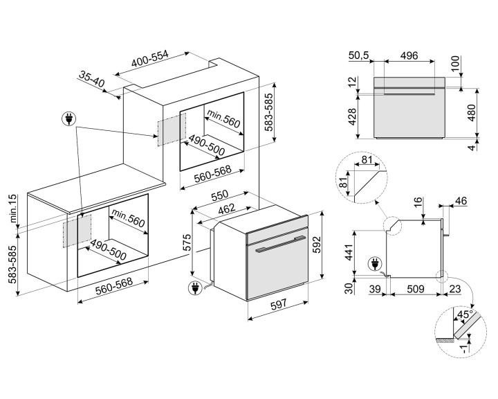 SMEG orkaitė su garų funkcija SO6104S4PB3  | 2