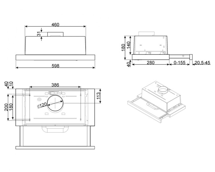 SMEG gartraukis KSET62E  | 3