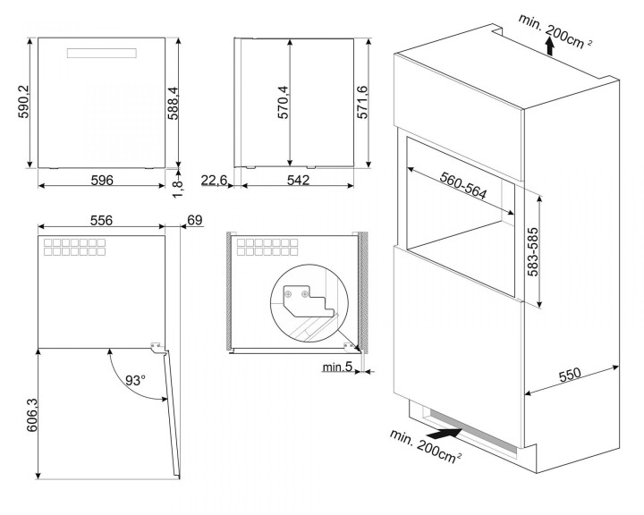 SMEG vyno šaldytuvas CVI629NR3, (29 vnt., butelių)  | 7