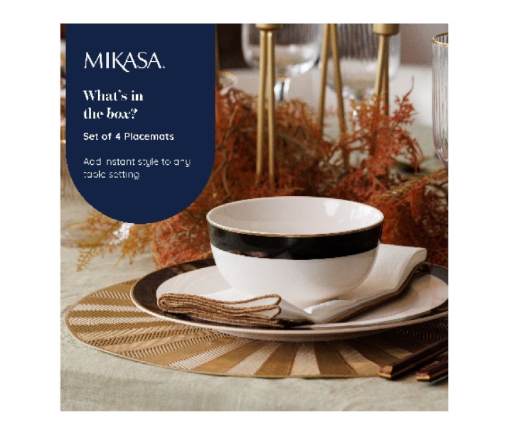 LIFETIMEBRANDS padėkliukų rinkinys "Mikasa", 4 vnt., Ø 38 cm  | 8