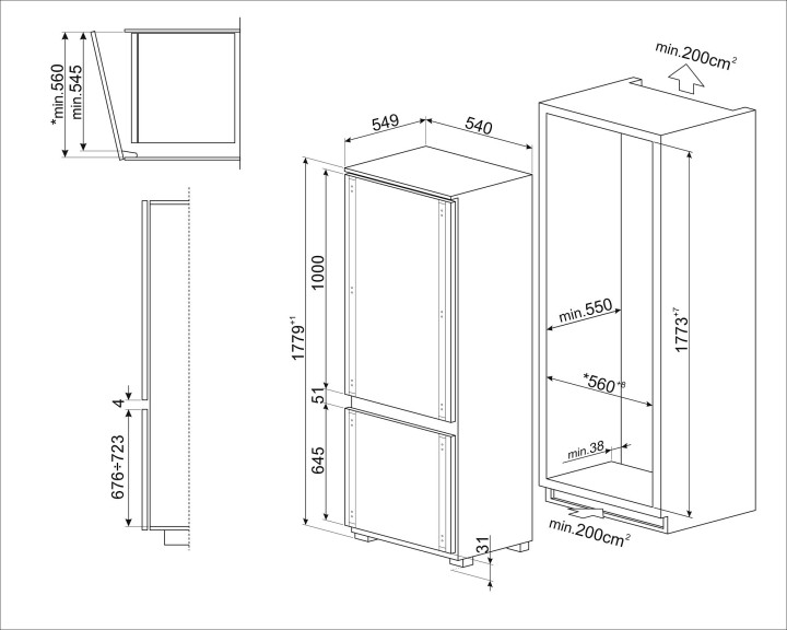 SMEG šaldytuvas C9174TN5D  | 6