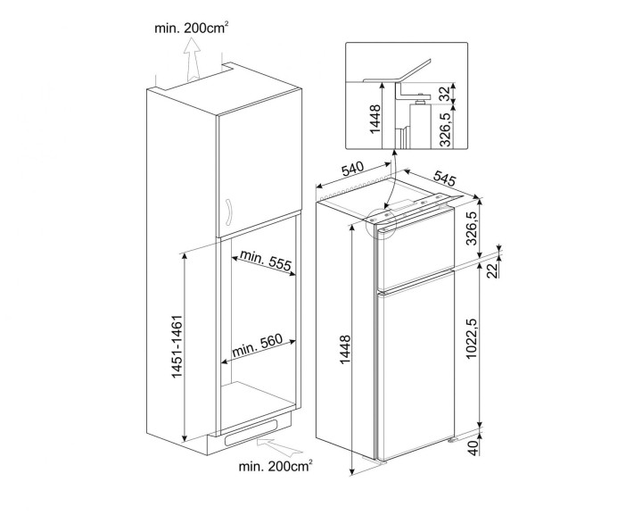 SMEG šaldytuvas D8140F  | 3