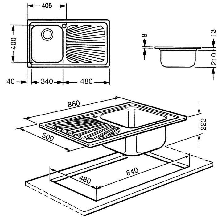 SMEG plautuvė SP861D  | 3